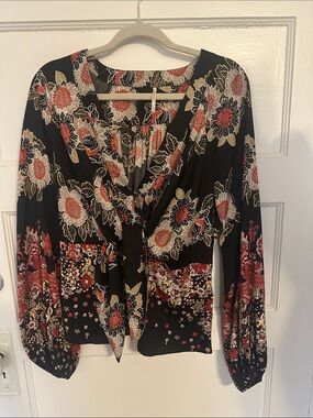 Free People floral blouse